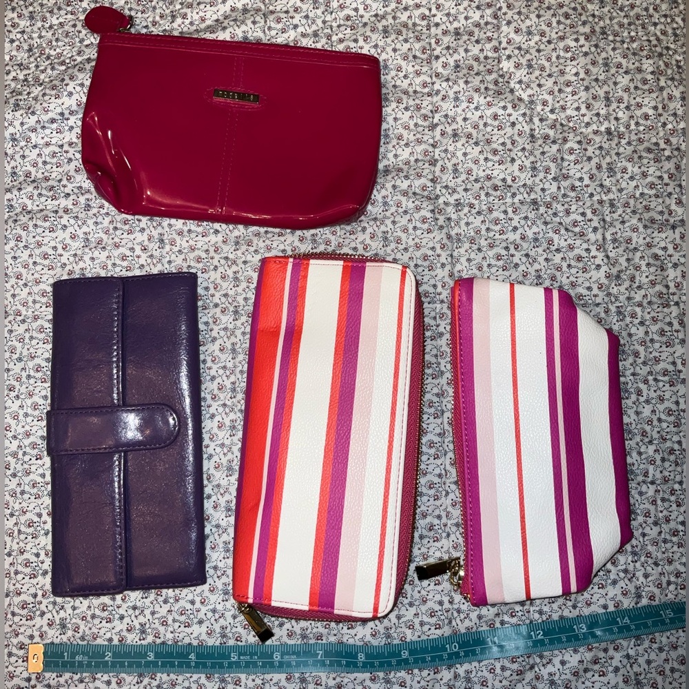 Purple and Pink Wallet/ Pouch Bundle!